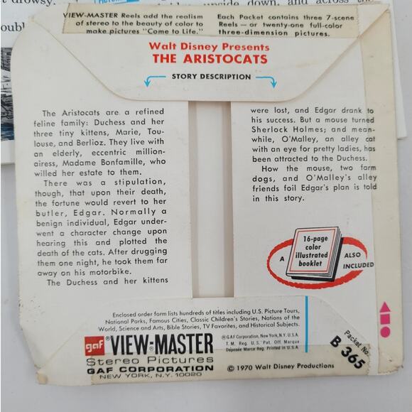 View‎ Master Vintage Lot Disney's Aristocats - Picture 9 of 11